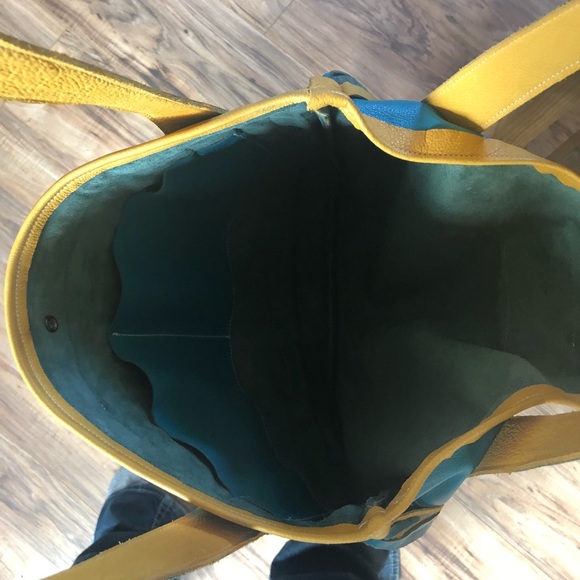 ๐ฅHP Leather & Navajo Aztec Wool Purse Long Fringe - Picture 8 of 8